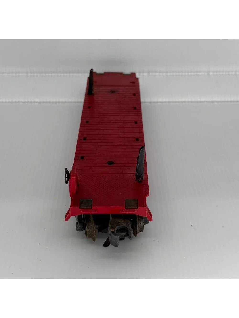 Vintage Lionel 6414 Red Auto Loader Flatcar O Gauge Train Car For Repair